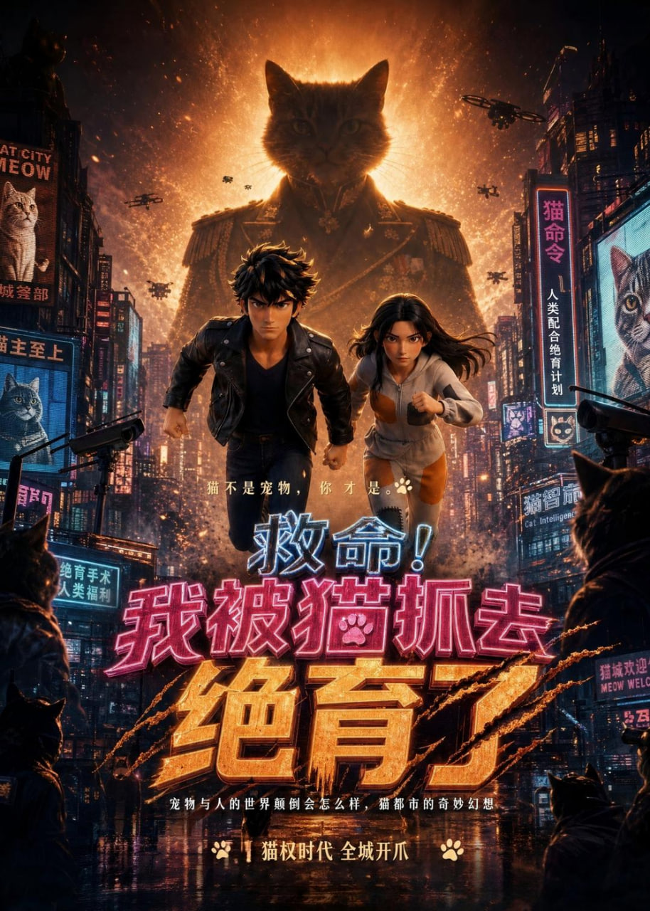 救命！我被猫抓去绝育了 2026 短剧 海报